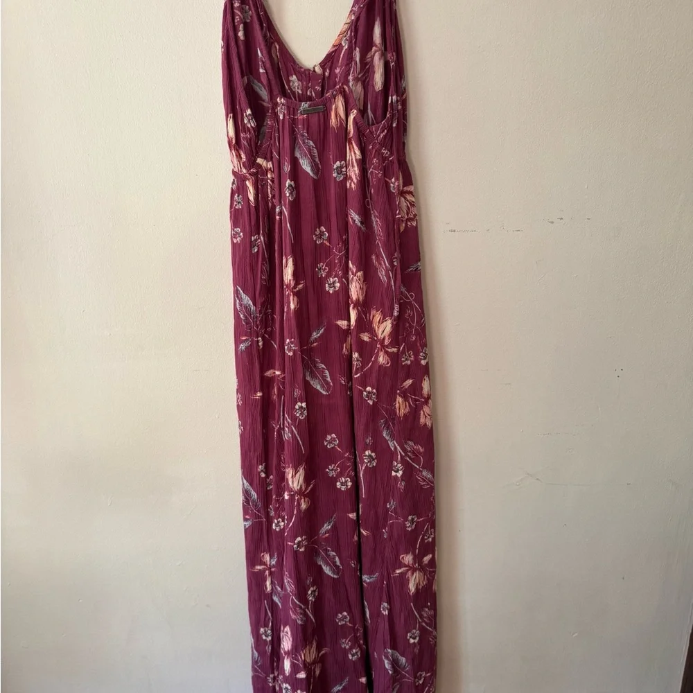 Billabong Floral Maxi Dresses - Yellow and Purple - Picture 2 of 7